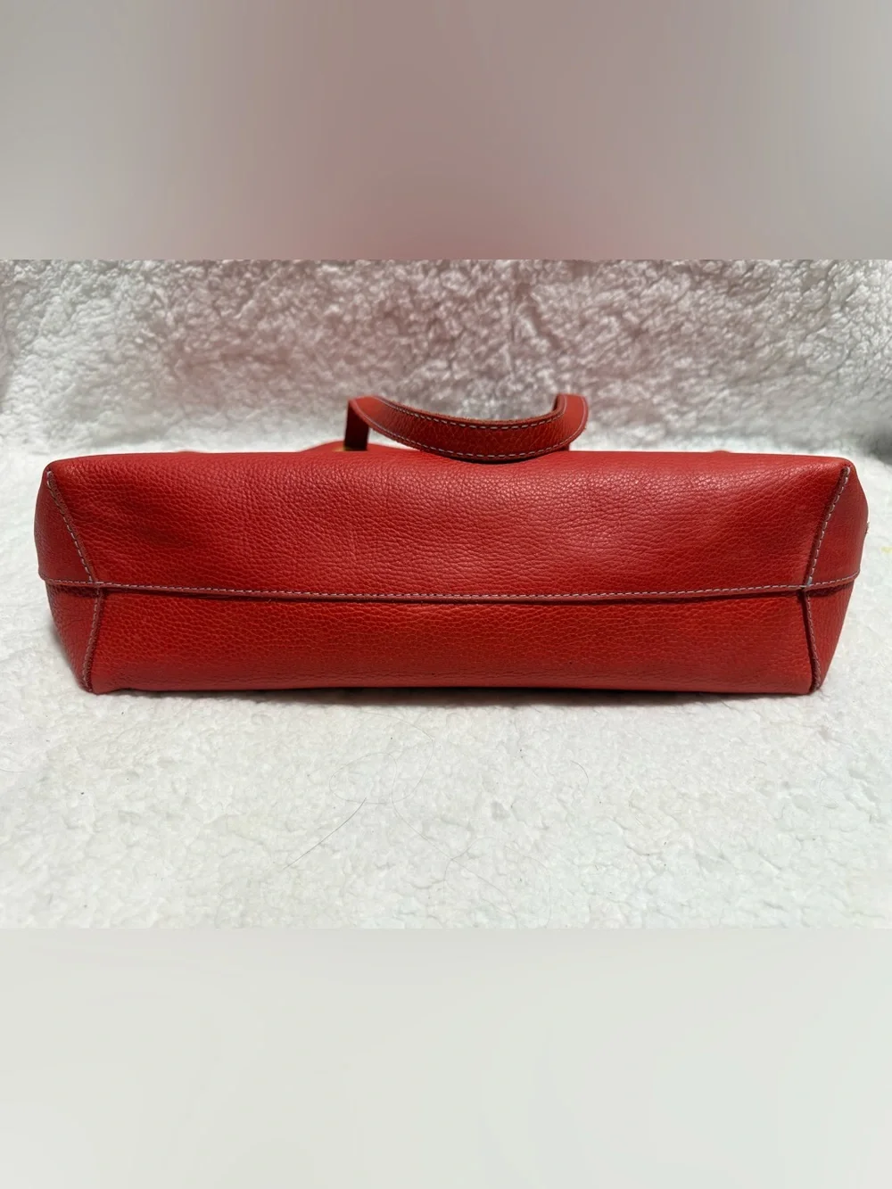 Consuela Classic Red Valentina Leather Shoulder Bag
